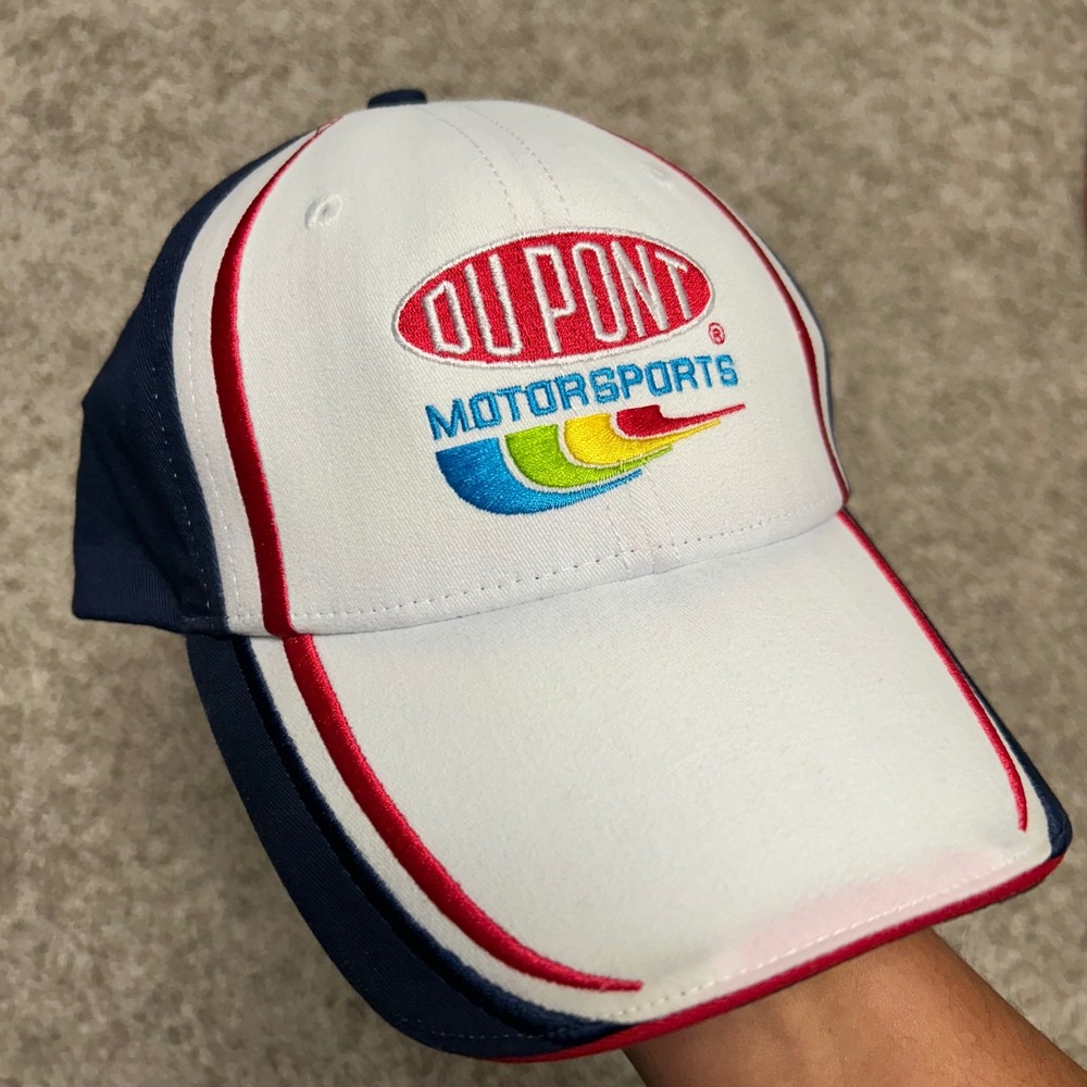 Dupont Motorsports Jeff Gordon Hat/Cap Winner's Circle White Blue Nascar Racing